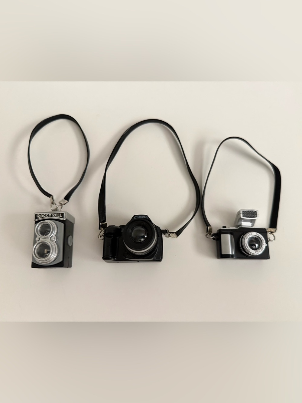 Vintage Miniature Camera Replicas- Decoration, Display, Key Chain Etc. New, Set